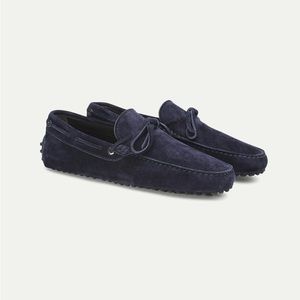 Aurélien Navy Suede shoes, size 43(eu)/10(us). Brand new, w/box, duster.
